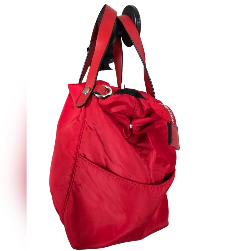 Zara Basic Collection Red Cherry Tote Cross-Body/… - image 7